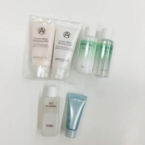 AMPLEURクレンジング&ウォッシングフォーム/BENEFIQUE化粧水&乳液/HABA化粧水＆日焼け止め　トライアルセット