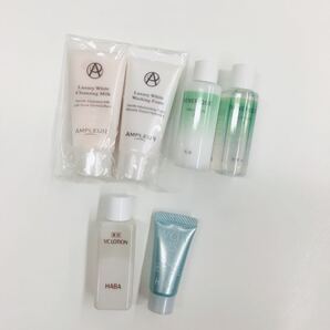 AMPLEURクレンジング&ウォッシングフォーム/BENEFIQUE化粧水&乳液/HABA化粧水&日焼け止め トライアルセット