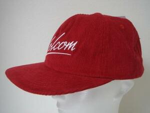 VOLCOM ボルコム E5511903RED キャップ 帽子 Cap Hat スナップバック コーデュロイ 赤色 Red レッド ロゴ ヴォルコム 新品 即決 送料無料