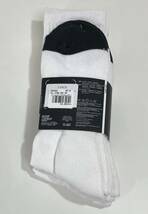 VOLCOM ボルコム D6302004WHT メンズ 靴下 27-30cm 3個セット Socks 3PK US9-12 ロゴ ソックス Logo 白色 ヴォルコム 新品 即決 送料無料_画像2