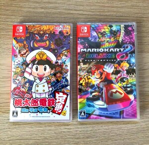 【新品未使用】マリオカート8デラックス + 桃太郎電鉄 令和 2本セット Switch