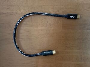USB type-c to type-c ケーブル 30cm USB 3.1 Gen2 PD対応 Mauknci