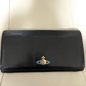 ヴィヴィアンウエストウッド 長財布 NAPPA1032 ブラック/ゴールド