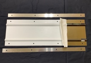 泥よけ ステンレス鏡面板 150mm×600mm 2枚セット(ボルトセット付)