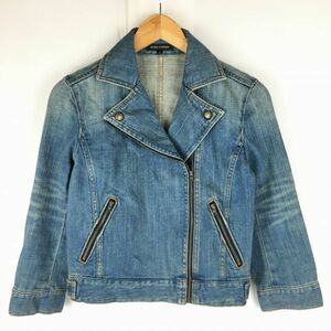  Buona Giornata size S indigo . Rider's / Denim jacket tube NO.A16-4