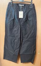 新品 RAKINES WAGAMAMA TOKYO 我儘別注 French molskin-Naval service pants フレンチ モールスキン パンツ ラキネス 2 黒 ワガママ タック_画像3