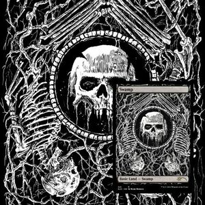 Secret Lair The Unfathomable Crushing Brutality of Basic Lands 沼/Swampのみ