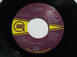 【7”】 RICK JAMES / 17 US盤 リック・ジェームス