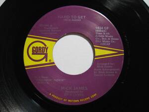 【7”】 RICK JAMES / HARD TO GET US盤 リック・ジェームス ハード・トゥ・ゲット