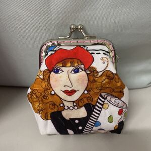 ロラライハリス ミニがま口財布 ハンドメイド