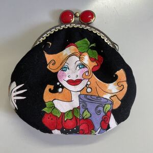ロラライハリス がま口財布 ハンドメイド