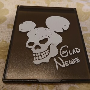 グラッドニュースGLAD NEWS ミラー ミッキースカル ドクロミッキー