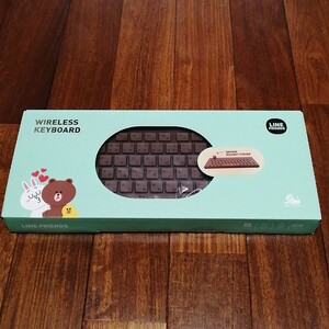 LINEフレンズ 【ブラウン】 コードレスキーボード 未使用新品