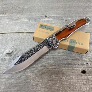 アウトドア COLUMBIA KNIFE A3154 フォールディングナイフ 釣り キャンプ サバイバルナイフ