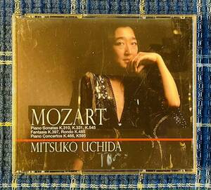 MOZART、内田光子、ピアノソナタK.310、K.466、K.330、K.545、K.331トルコ行進曲、1983－1987録音、２枚組国内盤FPCC42141-2