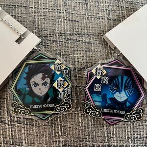 鬼滅の刃 デコフレアクリルキーホルダー 猗窩座 竈門炭治郎