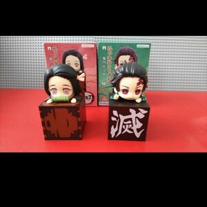 鬼滅の刃 ひっかけフィギュア 竈門炭治郎 竈門禰豆子 2体セット FuRyu プライズ アミューズメント専用 中古