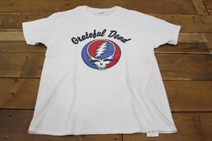 GRATEFUL DEAD ロゴプリントTシャツ バンド グレイトフルデッド 白 ホワイト M