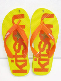 kitson beach sandals a lady's M yellow yellow 24.5cm correspondence / Kitson woman Be sun 