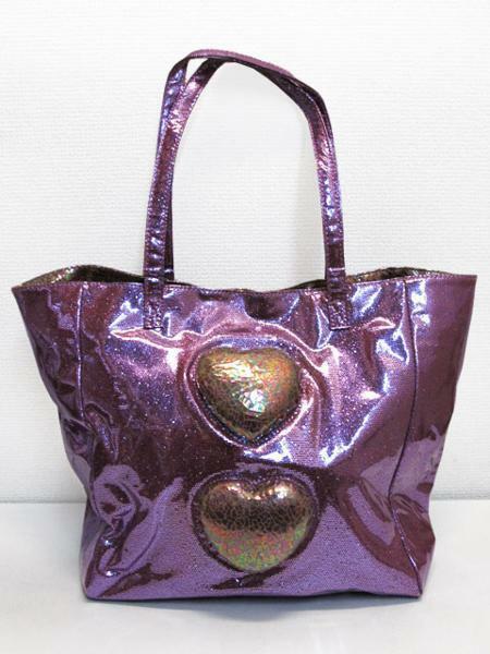 deux lux ハートラメトートバッグ 紫パープル 女性レディース / デュラックス toteBAG 鞄カバン