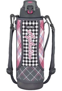 新品未使用 サーモス 水筒 真空断熱 スポーツボトル 1L グレーギンガム