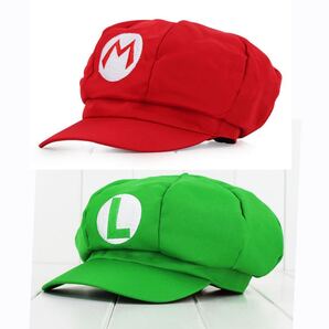 【新品 2個セット】 マリオ ルイージ 帽子キャップ コスプレ ハロウィン