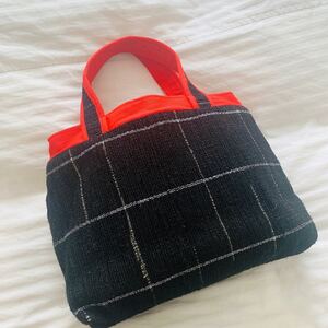 【ハンドメイド】裂織り トートバッグ ハンドバッグ