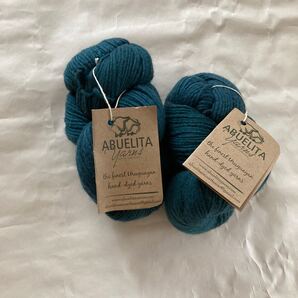 Abuelita yarns merino worsted 2かせ 深緑