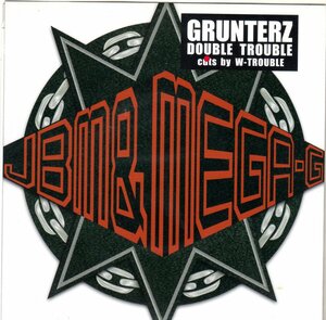 GRUNTERZ DOUBLE TROUBLE MEGA-G JBM 限定7&#34; 廃盤 juswanna stonedz black white box basic training msc primal dogma