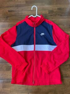 ナイキ トラックジャケット Sサイズ ウインドブレーカー NIKE 赤 ネイビー ジャージ パーカー