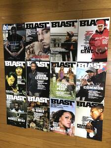 雑誌 blast 2005年 まとめて 12冊セット Snoop EMINEM T.I 50Cent 般若 Kayne West Pharrell Williams HIPHOP R&B