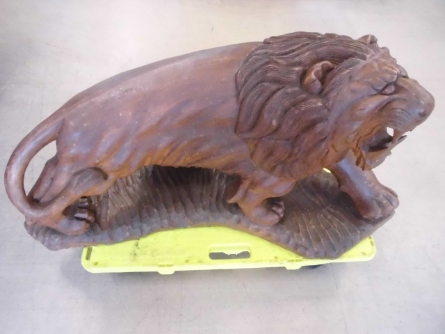 ヤフオク! -ライオン 置物(彫刻、オブジェ)の中古品・新品・未使用品一覧