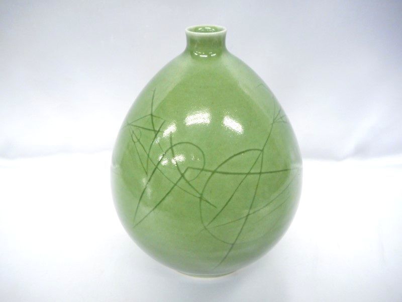 花瓶 ボヘミアングラス(7cm×23cm)｜PayPayフリマ
