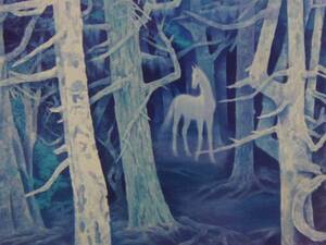 Art hand Auction 东山魁夷, 蓝色世界, 白马森林, 高价值的画作, 包括新框架免费送货, ami5, 绘画, 油画, 自然, 山水画