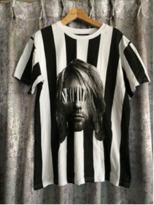 ストライプシャツ メンズ Tシャツ joker ジョーカー シャツ 半袖 オシャレ XL Tシャツ トップス 白黒 ストリート 半袖Ｔシャツ ダンス
