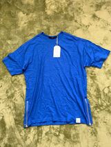AZUL BY MOUSSY アズールバイマウジー Tシャツ メンズ シャツ カットソー サイドZIP クルーネック半袖T プルオーバー トップス 新品 S 青_画像5