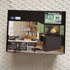 外付けHDD 外付けハードディスク MARSHAL USB3.0 MAL31000EX3-BK