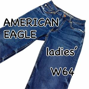 American Eagle Vintage Hi-Rise US00 Талия 64 см. Размер STRATCE Используется обработанные женские джинсы M656