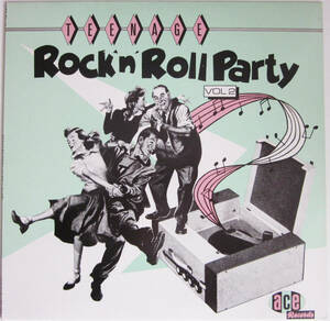  почти как новый * снят с производства LP * Ace Records V.A TEENAGE ROCK 'N' ROLL PARTY 2 * 50's супер популярный american блокировка n roll контри-рок R&B