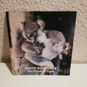 ラジオオーストラリアのベリカードです。