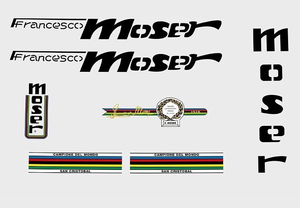 【即納】Francesco Moser フランチェスコ・モーゼル F.モゼール F.MOSER デカール【黒文字】