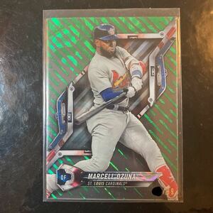 2018年 High Tek St.Louis Cardinals / Marcell Ozuna green base card 99枚限定 Topps