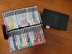 プレイステーション2 + ソフト×44本 + コントローラー×2 + メモリーカード×2(8MB・15ブロック)