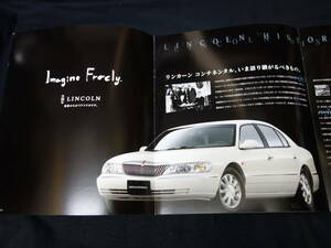 【￥1000 即決】フォード リンカーン コンチネンタル 1LNVH97型 専用 本カタログ / 1999年【日本語版】
