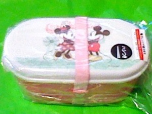 ディズニー ミニー マウス 2段ランチボックス 箸付 b お弁当箱