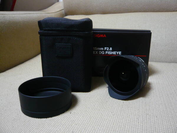 送料無料 SIGMA シグマ fish eye 魚眼レンズ NIKON 15㎜ 2.8EX DG ニコン 一眼レンズ