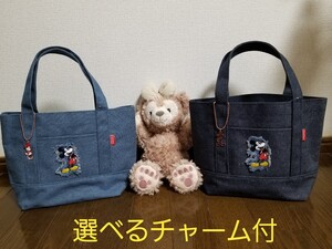 トートバッグ カートバッグ ディズニー エコバッグ ミッキー ミニー ミキミニ レッスンバッグ デニムバッグ