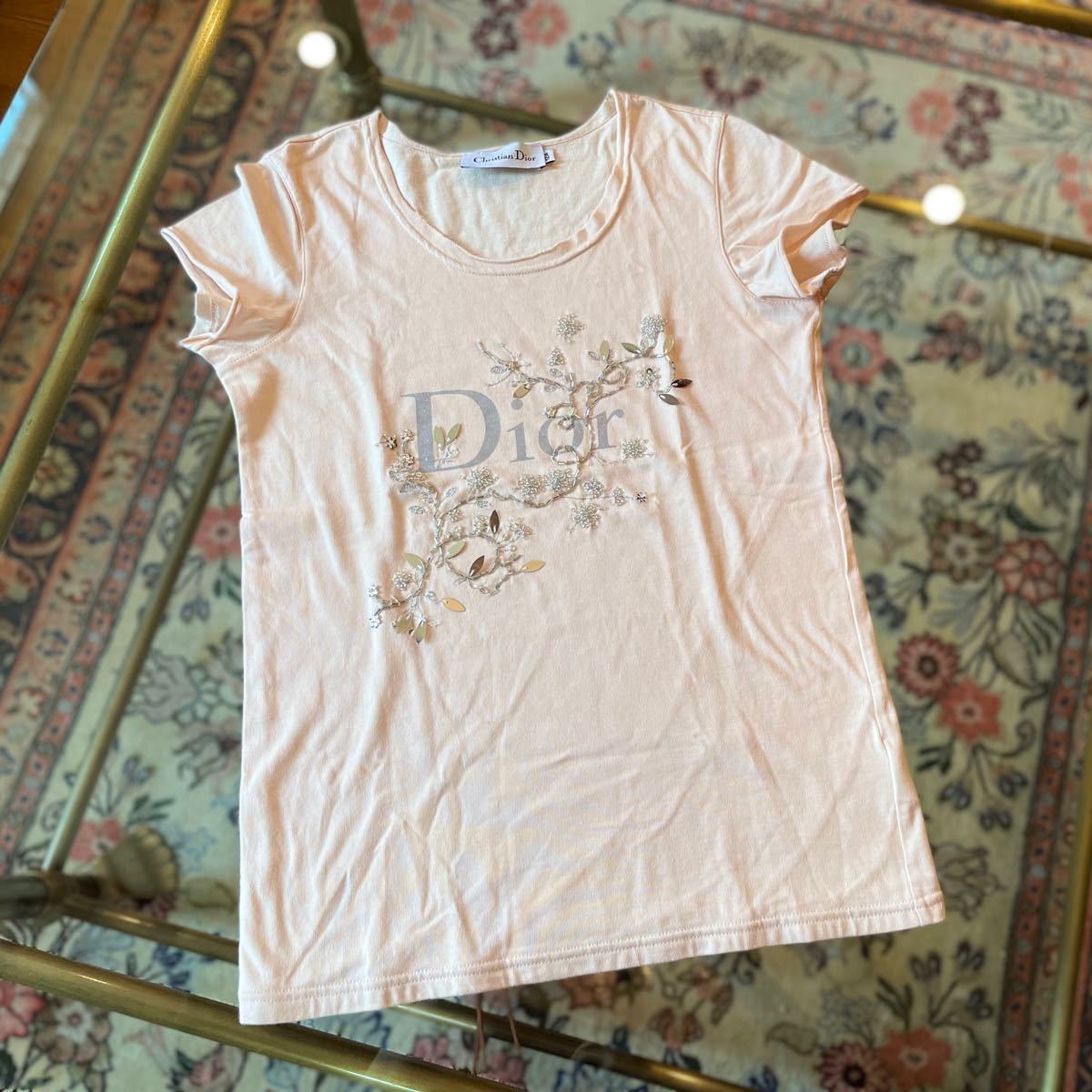 超爆安  DIOR⭐︎リブTシャツ Tシャツ/カットソー(半袖/袖なし)