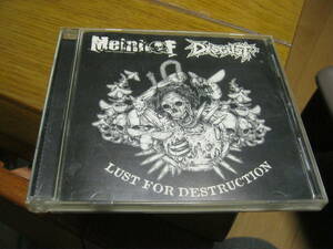 MEINHOF : DISGUST / LUST FOR DESTRUCTION Split CD MCR COMPANY Final Exit Fuck On The Beach Diabolic Grief Bottom Position Hashdum 