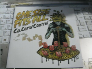 ONE SIZE FITS ALL / CO-CORAL CONTROL 7” ステッカー付 YOSSIE トースト FIRST ALART H.G.FACT 